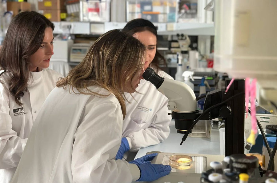 BoobyBiome scientists at work in the lab
